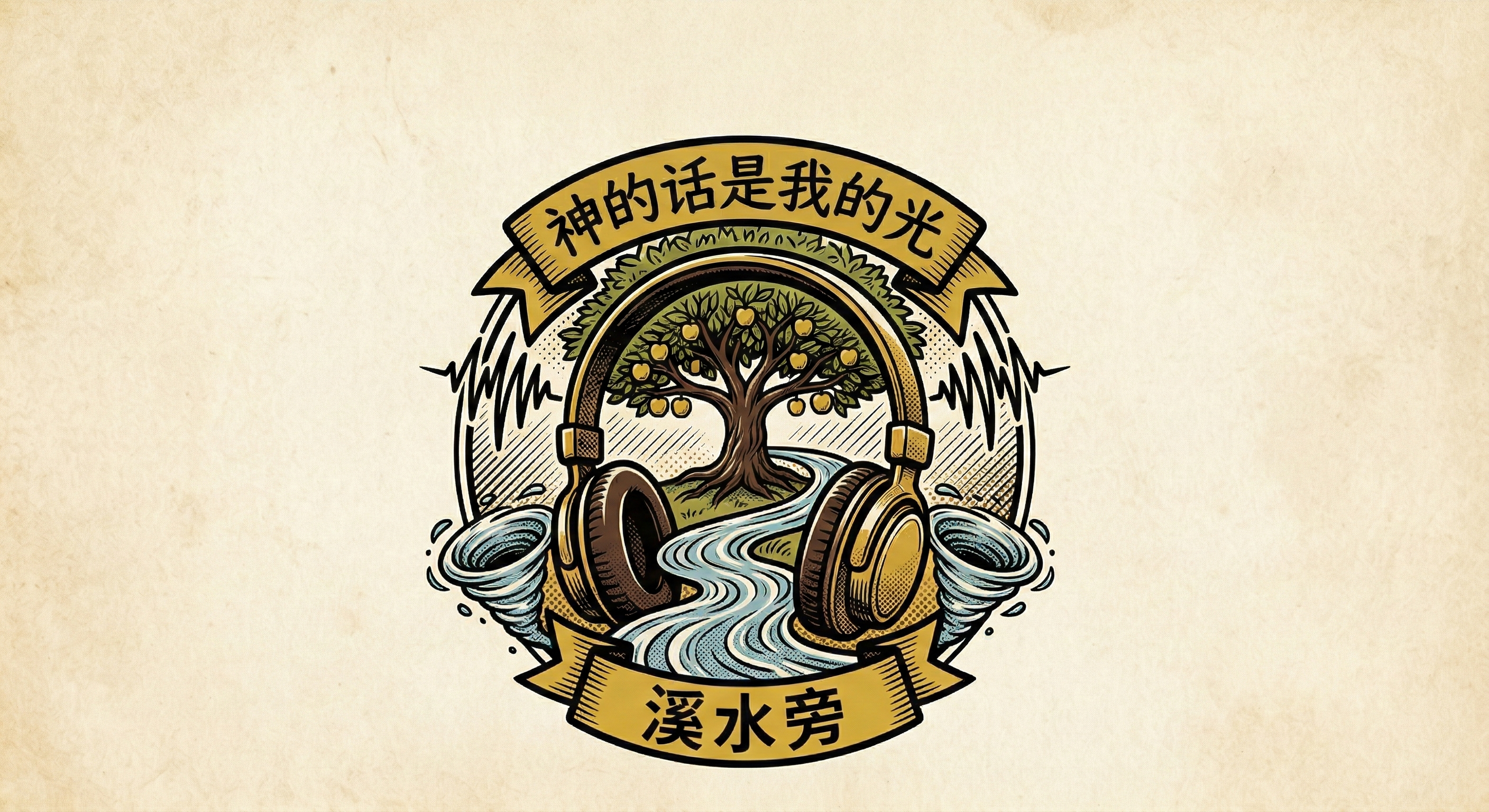 溪水旁圣经音频Logo
